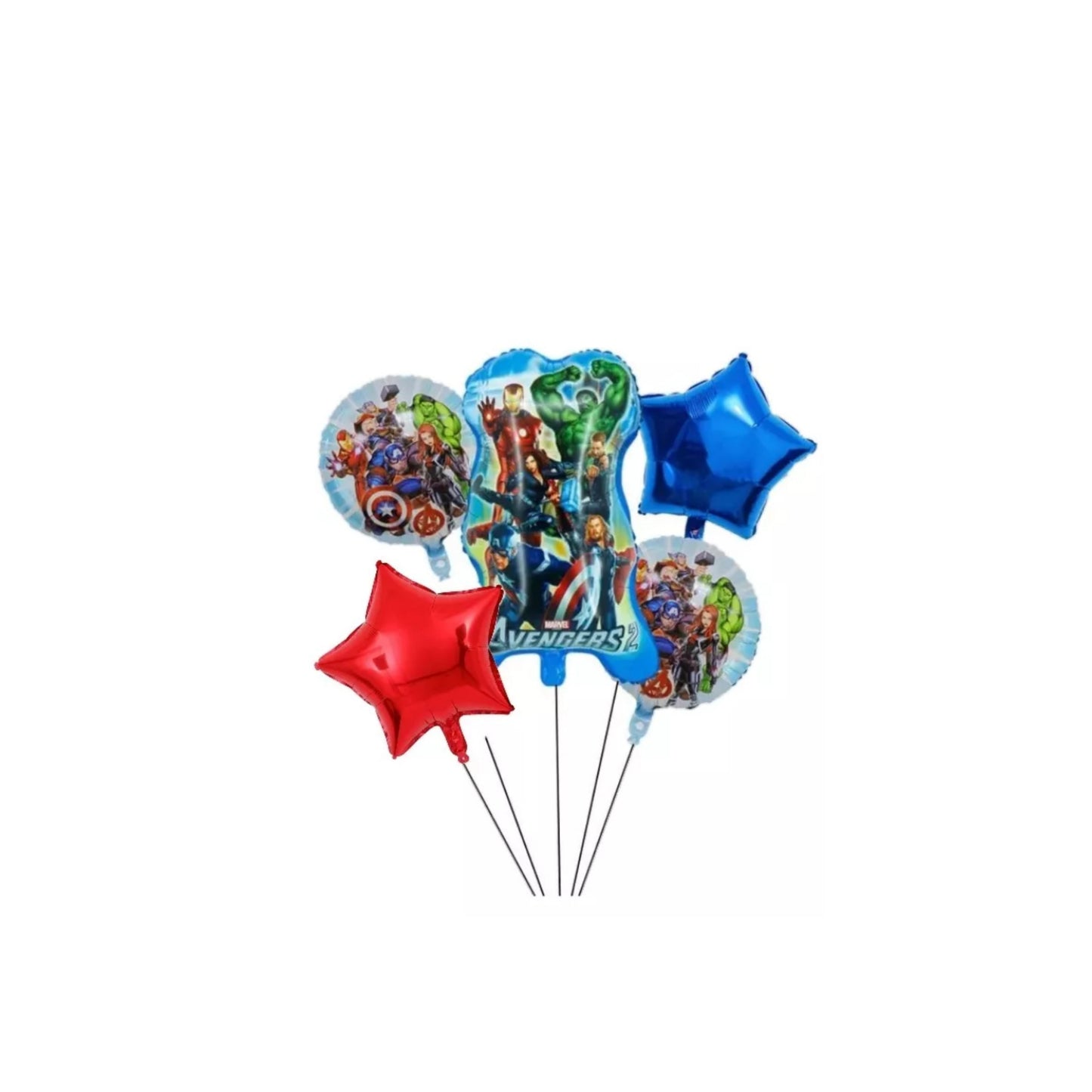 Kit globos metalicos temática Vengadores