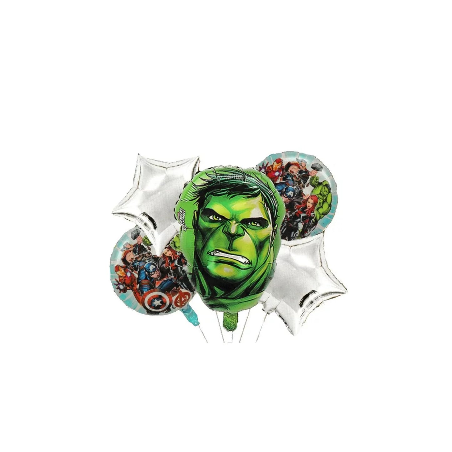 Kit globos metalicos temática Hulk