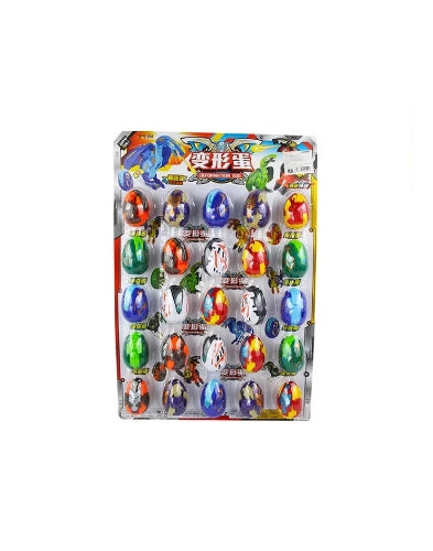 25 huevos dinosaurios transformables juguete premio fiesta bolos (precio por 25pz)
