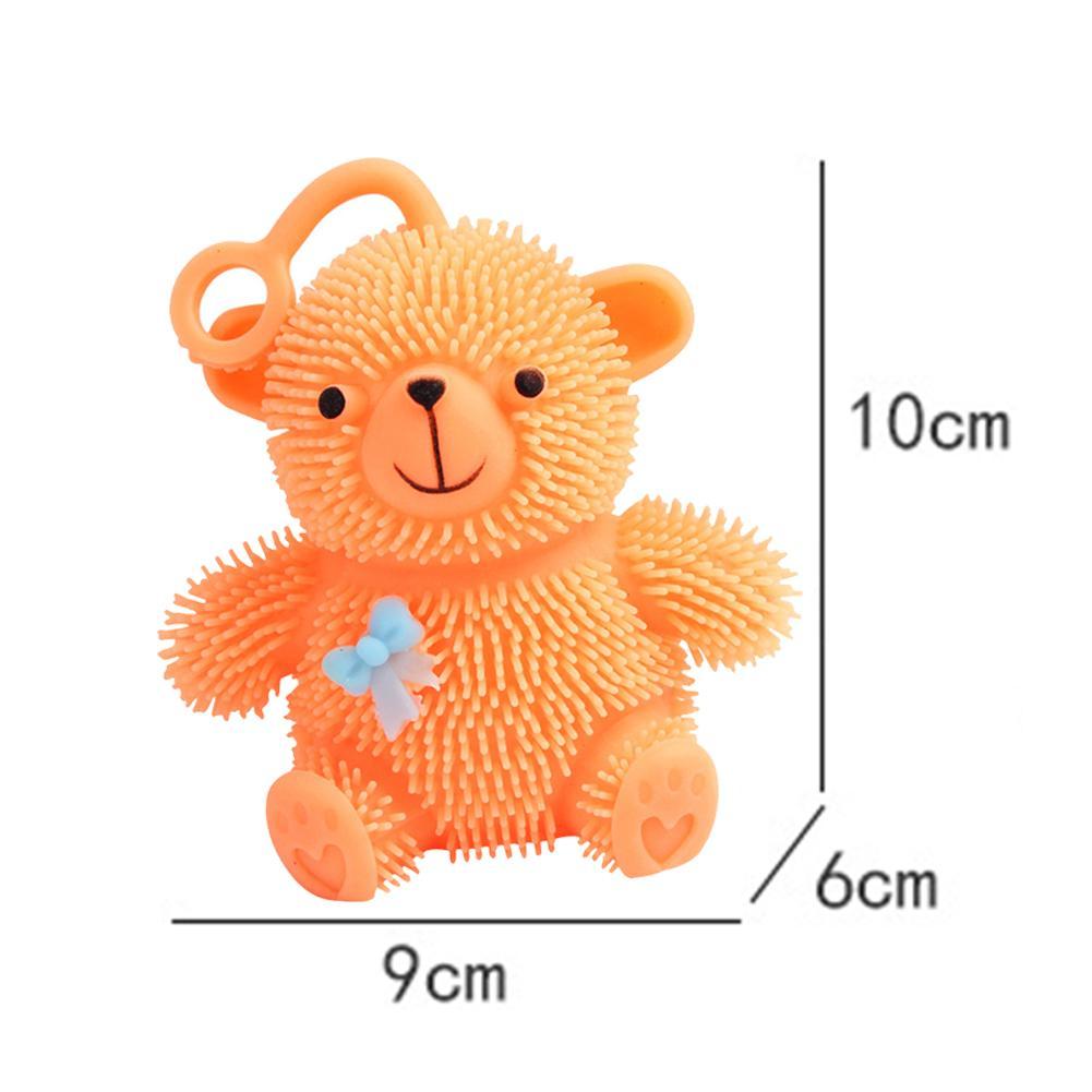 6 ositos luminosos squishy sensorial juguete Piñata Bolo Fiesta Cumple Premio 6pz (precio por 6 pzs)