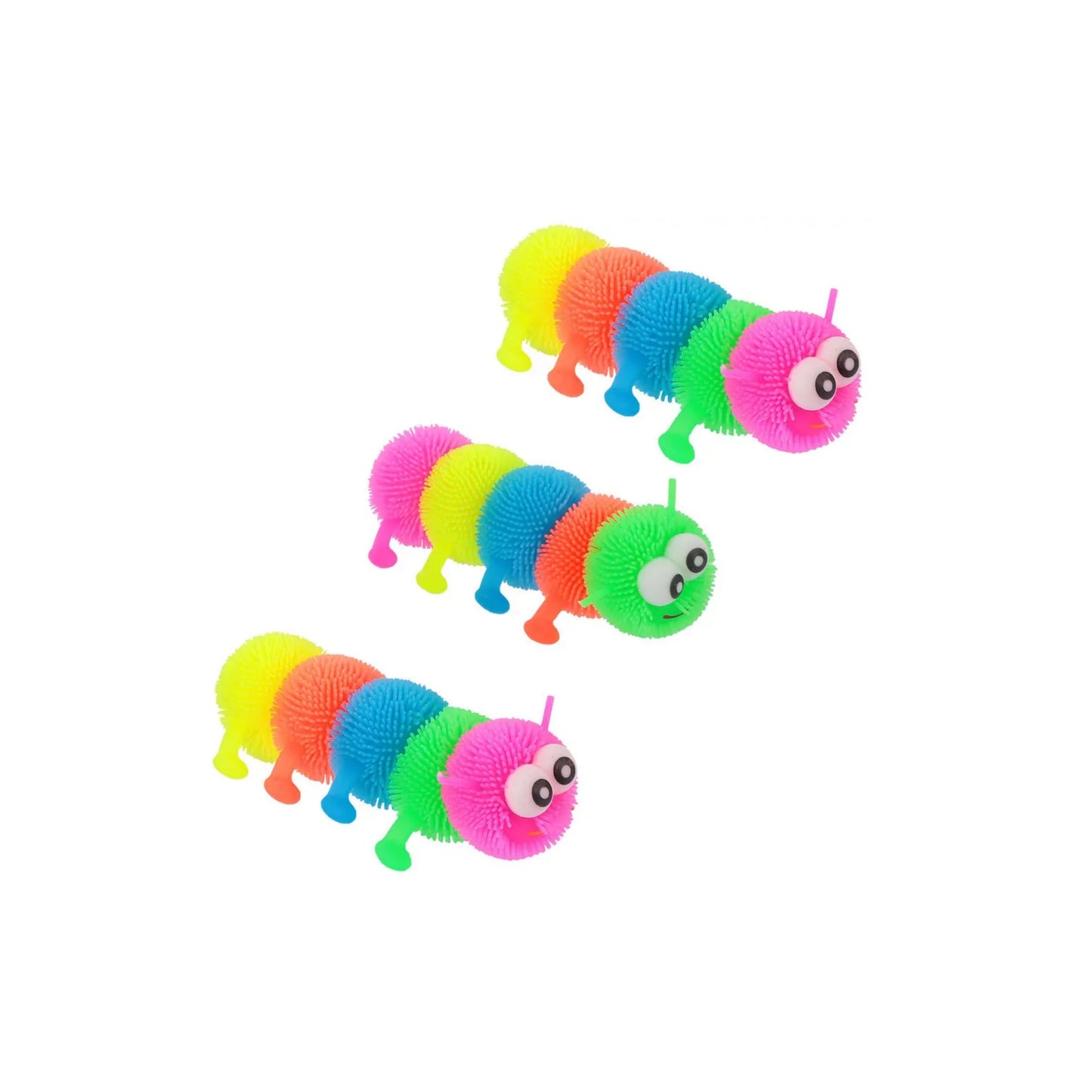 6 gusano luminoso squishy sensorial juguete Piñata Bolo Fiesta Cumple Premio 6 pz (precio por 6 pzs)