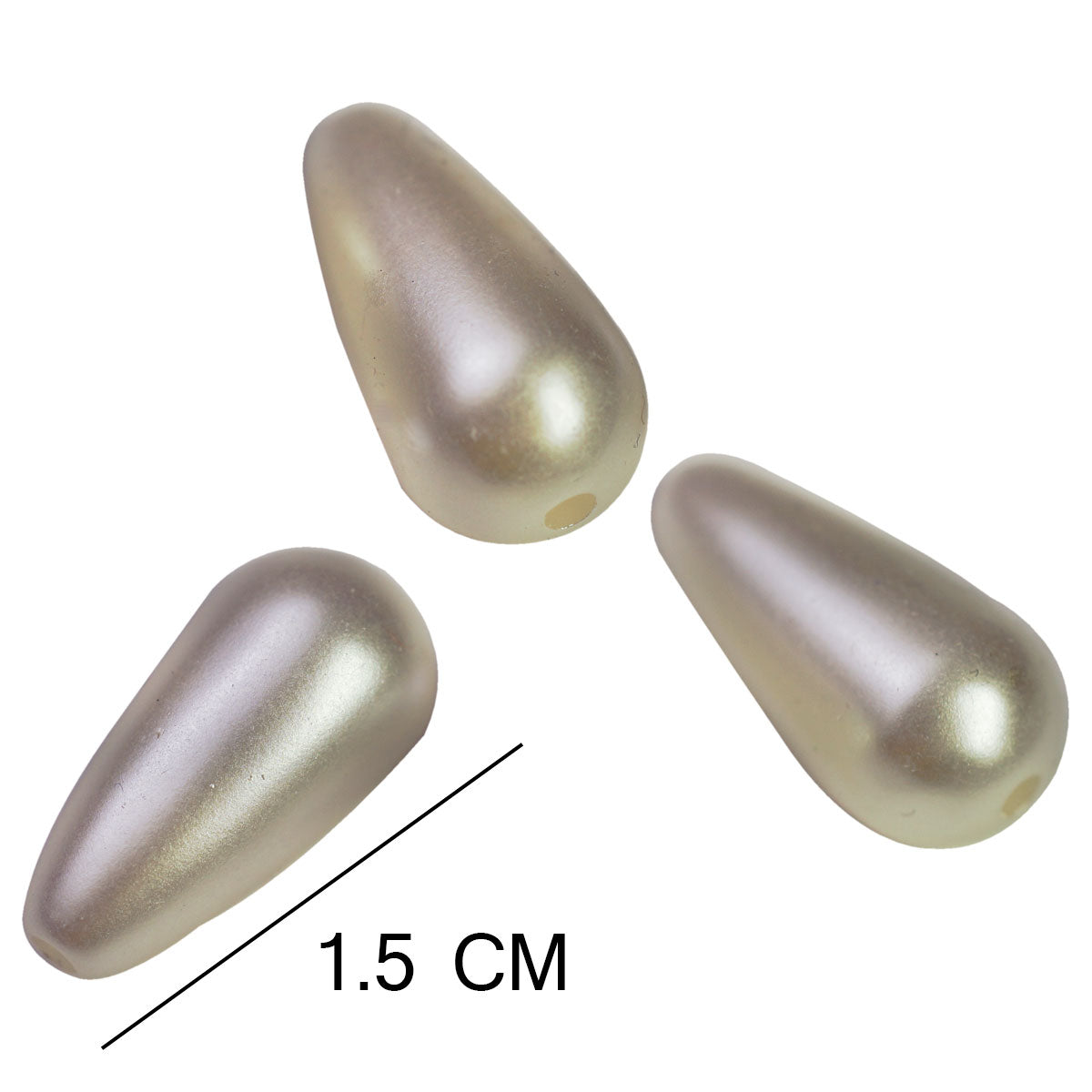 Separador gota de plástico aperlada de 1.5 cm
(por bolsa 100 pz)