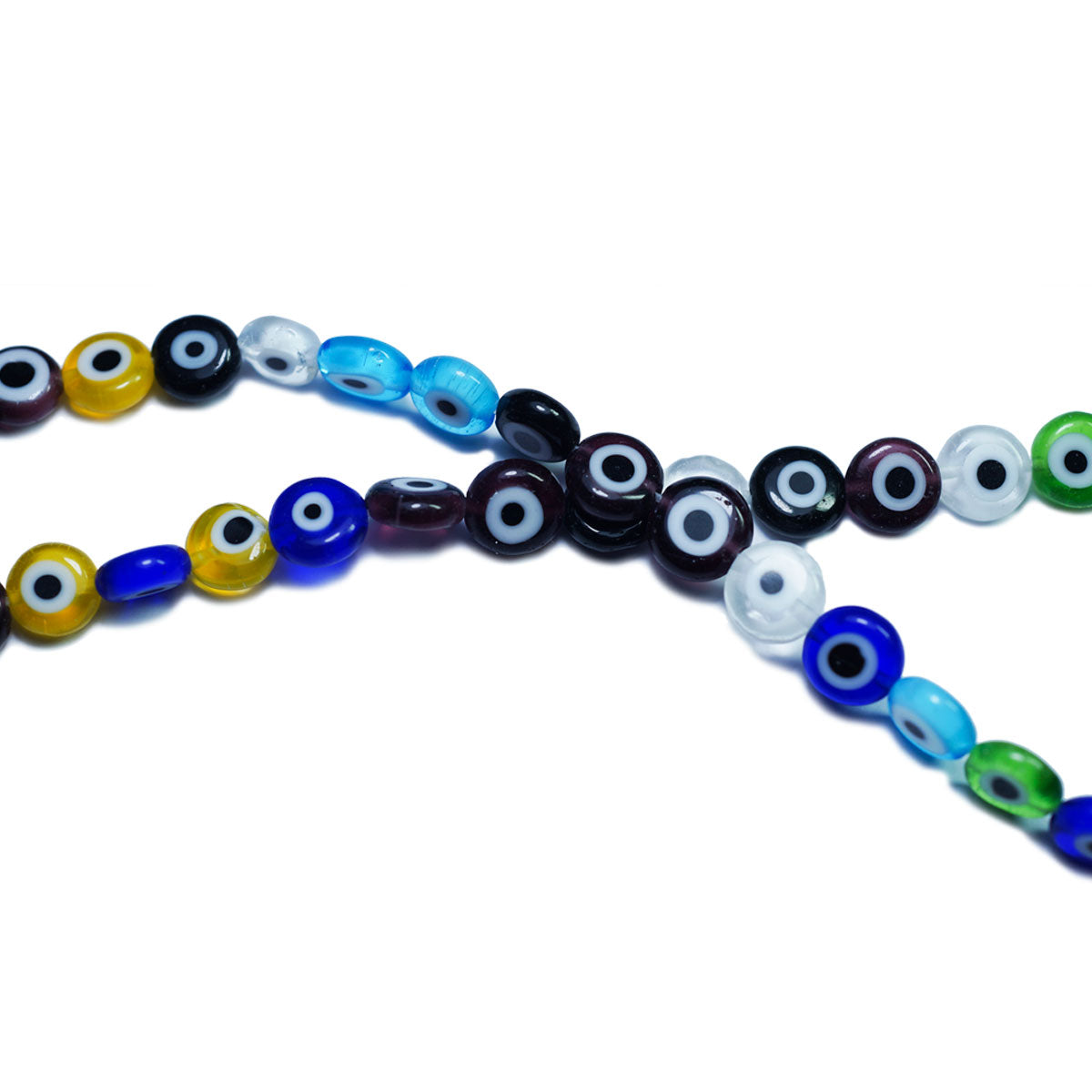 Hilo 36 cm luneta ojo plano multicolor #8 (por hilo 36 cm )