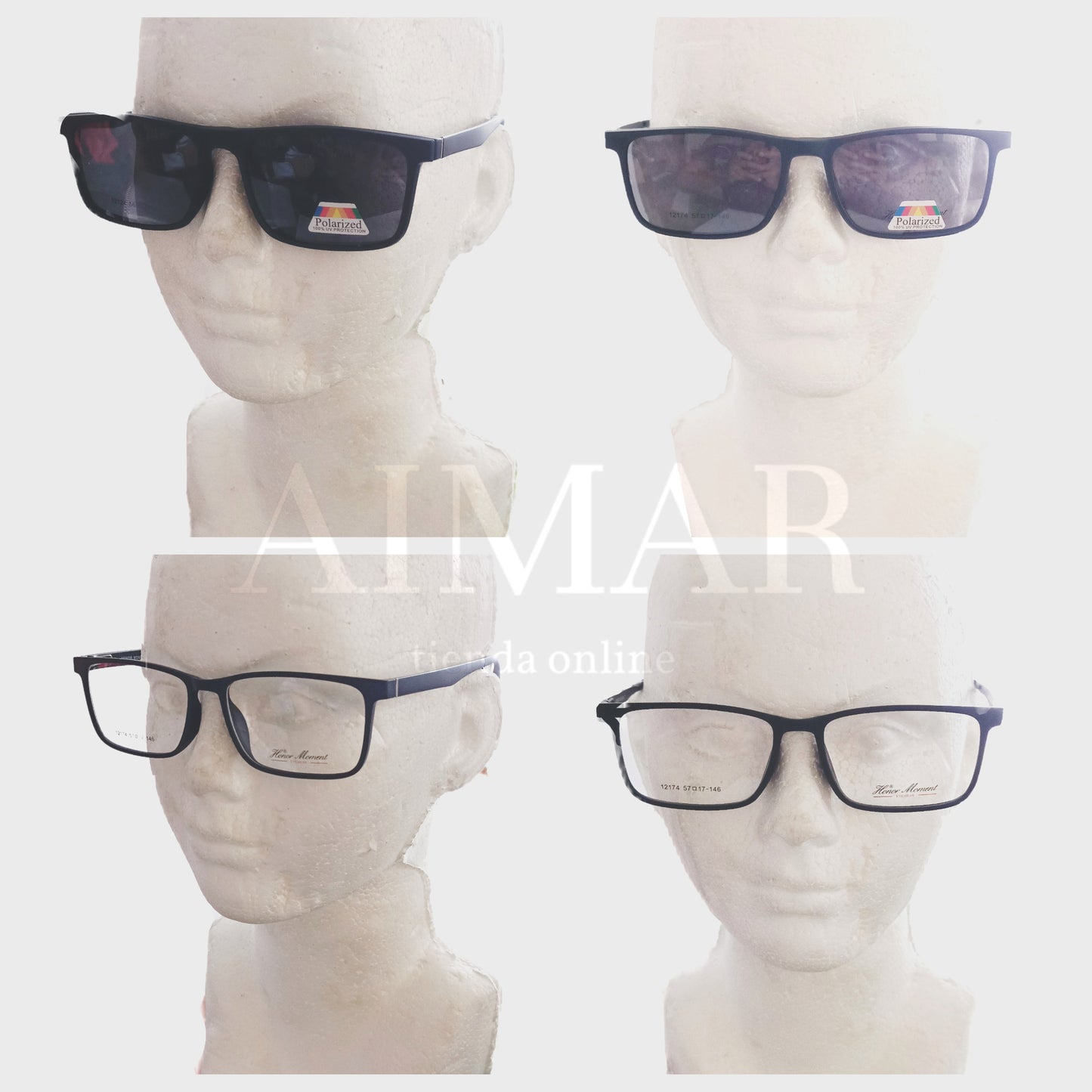 Lentes Armazón 5 En 1 Magnético Para Graduar 8846- 2295