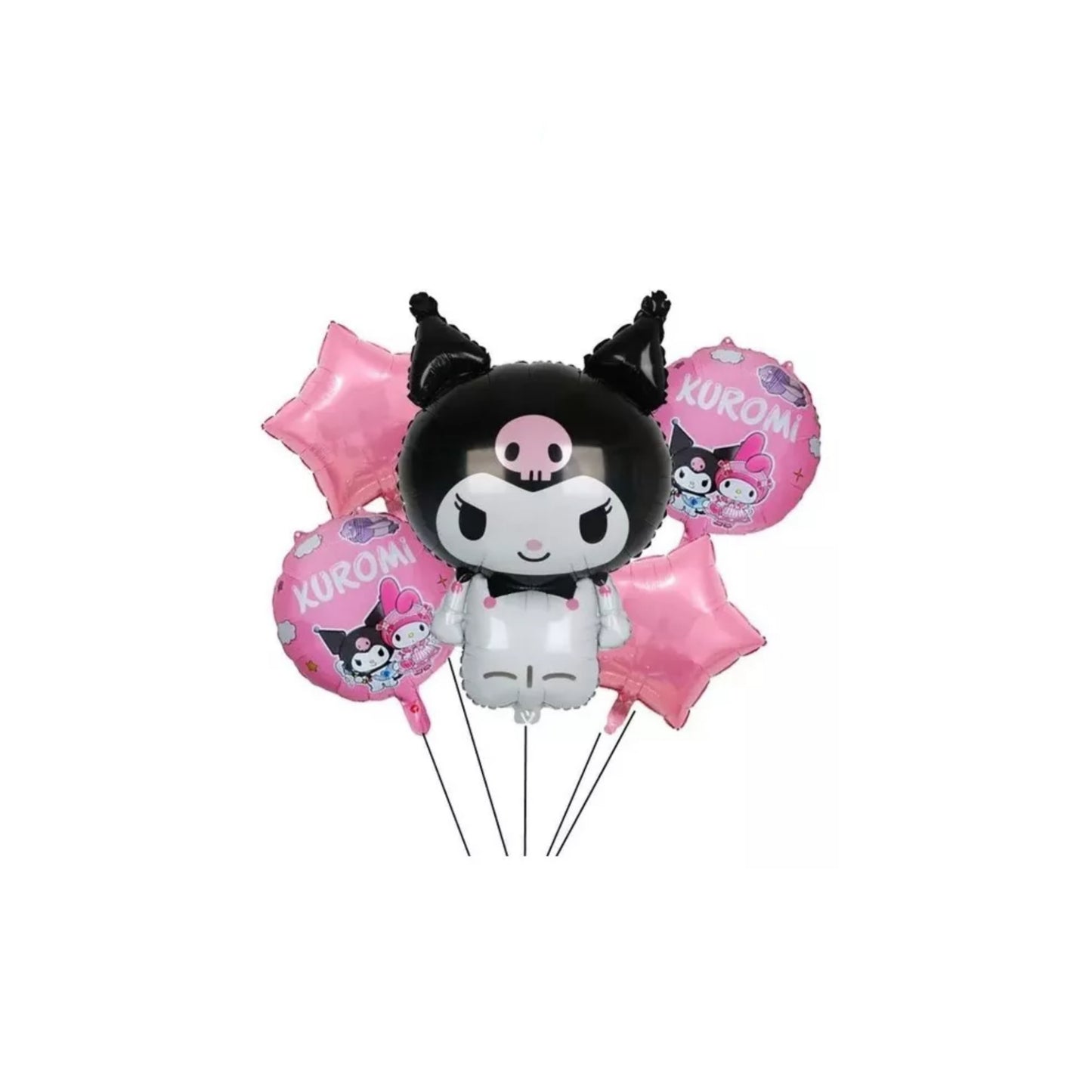 Kit globos metalicos temática Kuromi