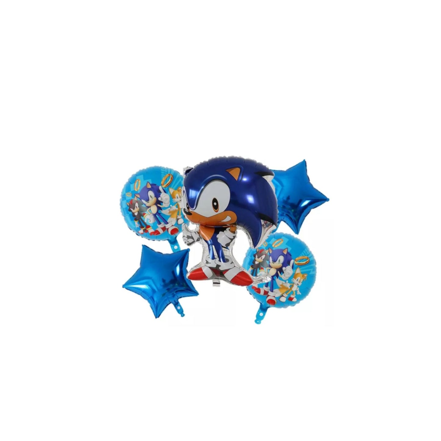 Kit globos metalicos temática Sonic