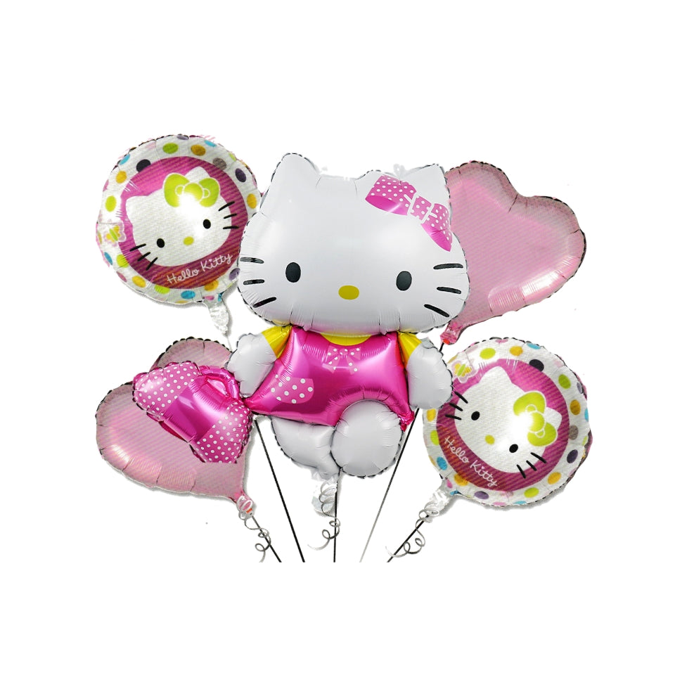 Kit globos metalicos temática Hello Kitty