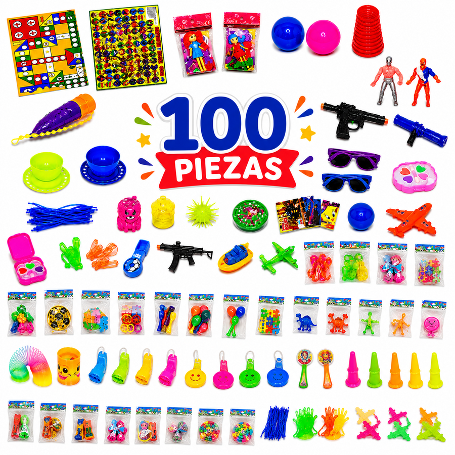 Juguetes para Piñata Surtidos | Relleno para Piñatas, Bolos, Dulceros y Fiestas Infantiles