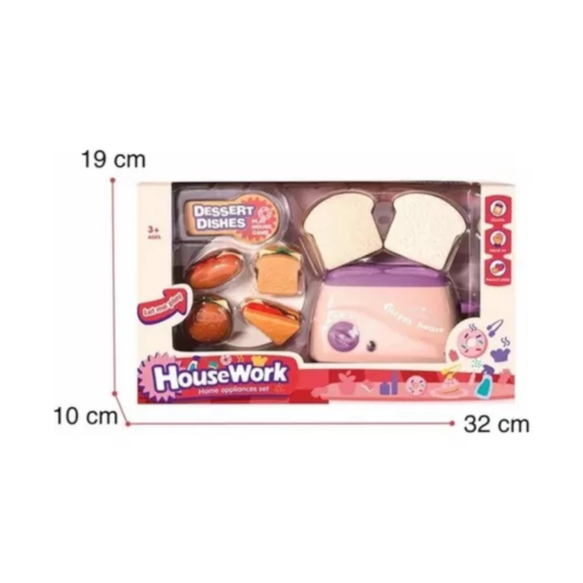 1 pz set juego armable comida tostadora juguete Bolo Fiesta Cumple Premio 1 pz (precio por 1 pz)