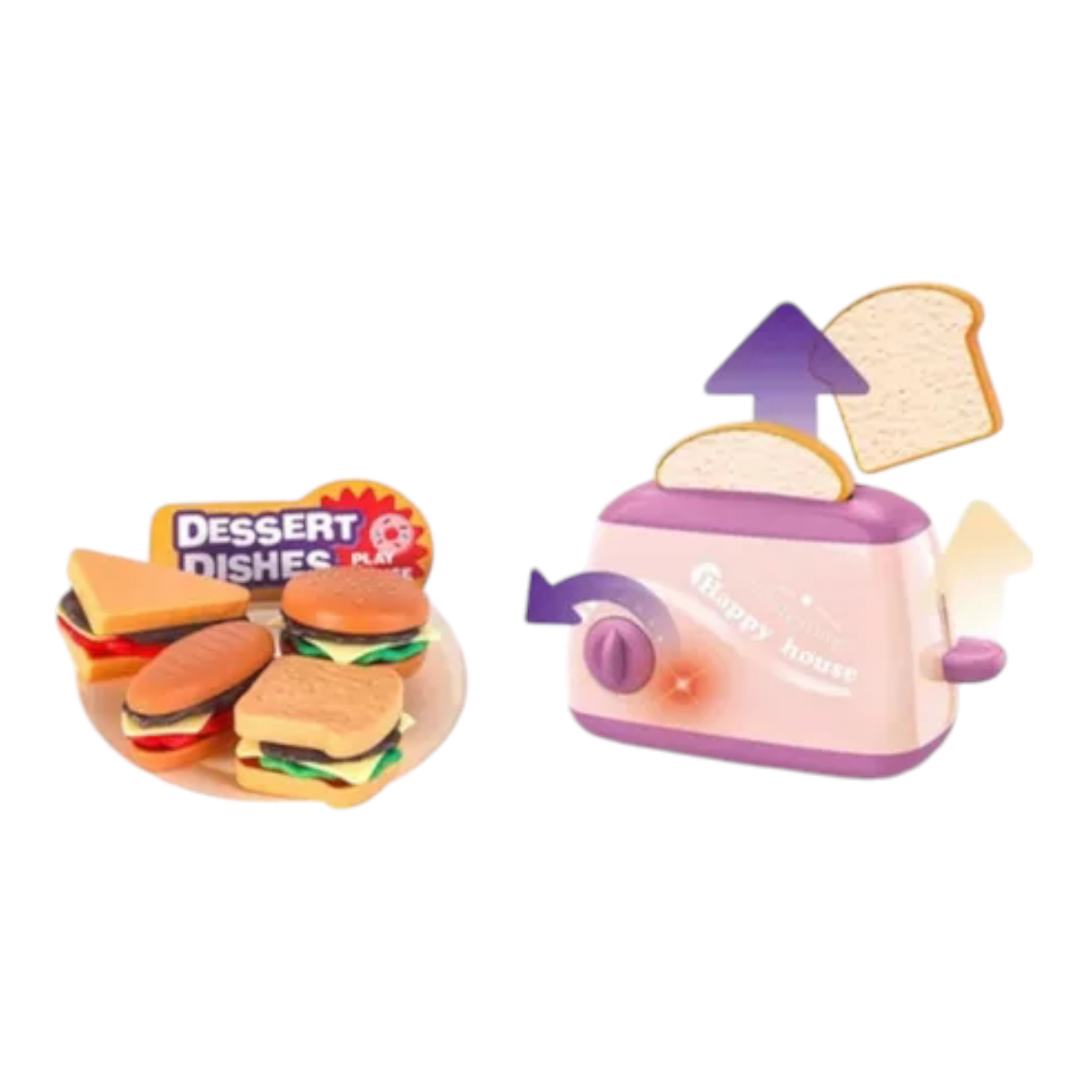 1 pz set juego armable comida tostadora juguete Bolo Fiesta Cumple Premio 1 pz (precio por 1 pz)