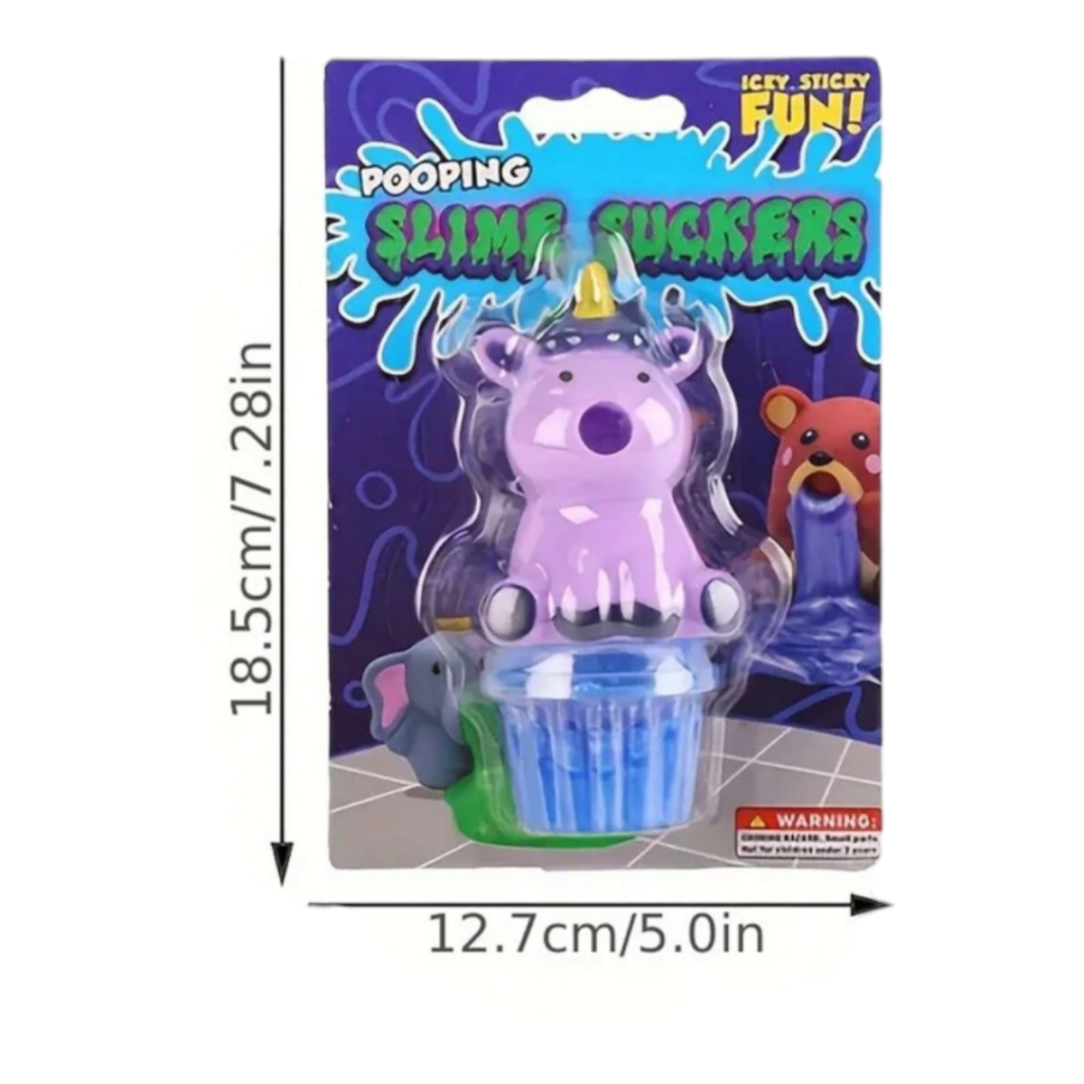 5 vomitones slime animales squishy (precio por 5 pzs)