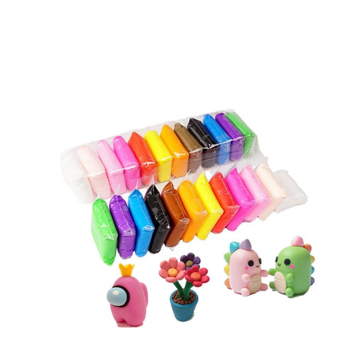 1 paquete de Foamy Moldeable de 12 Diferentes Colores, Plastilina(precio por paquete)