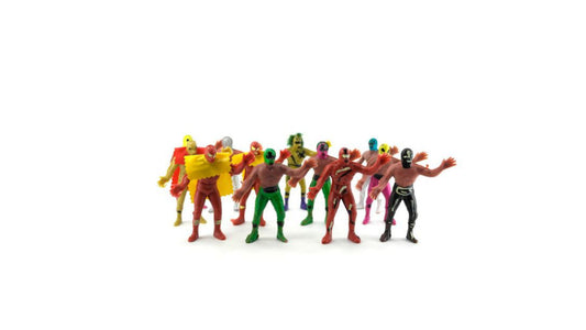 Luchadores juguete 12 pz  (precio por planilla)