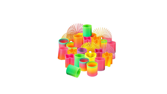 24 Pzs Gusano acordeón coloridos Juguete Fiesta (precio por docena)