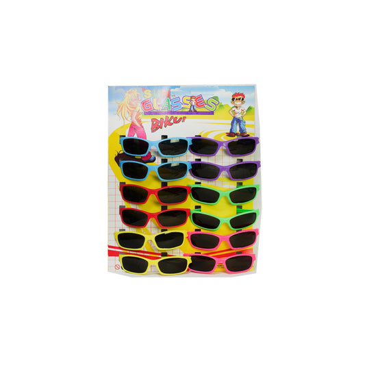 24 Pzs  Lentes  Colores Surtidos Juguete Fiesta (precio por caja de 24 pza)