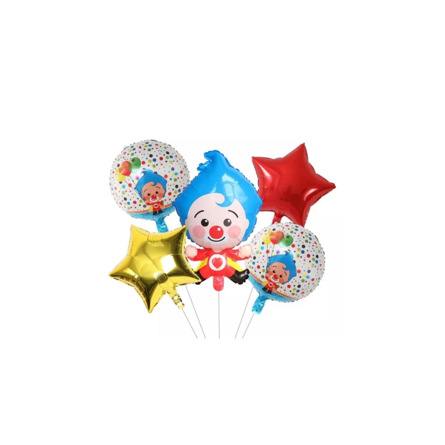 Kit globos metalicos temática Plim Plim