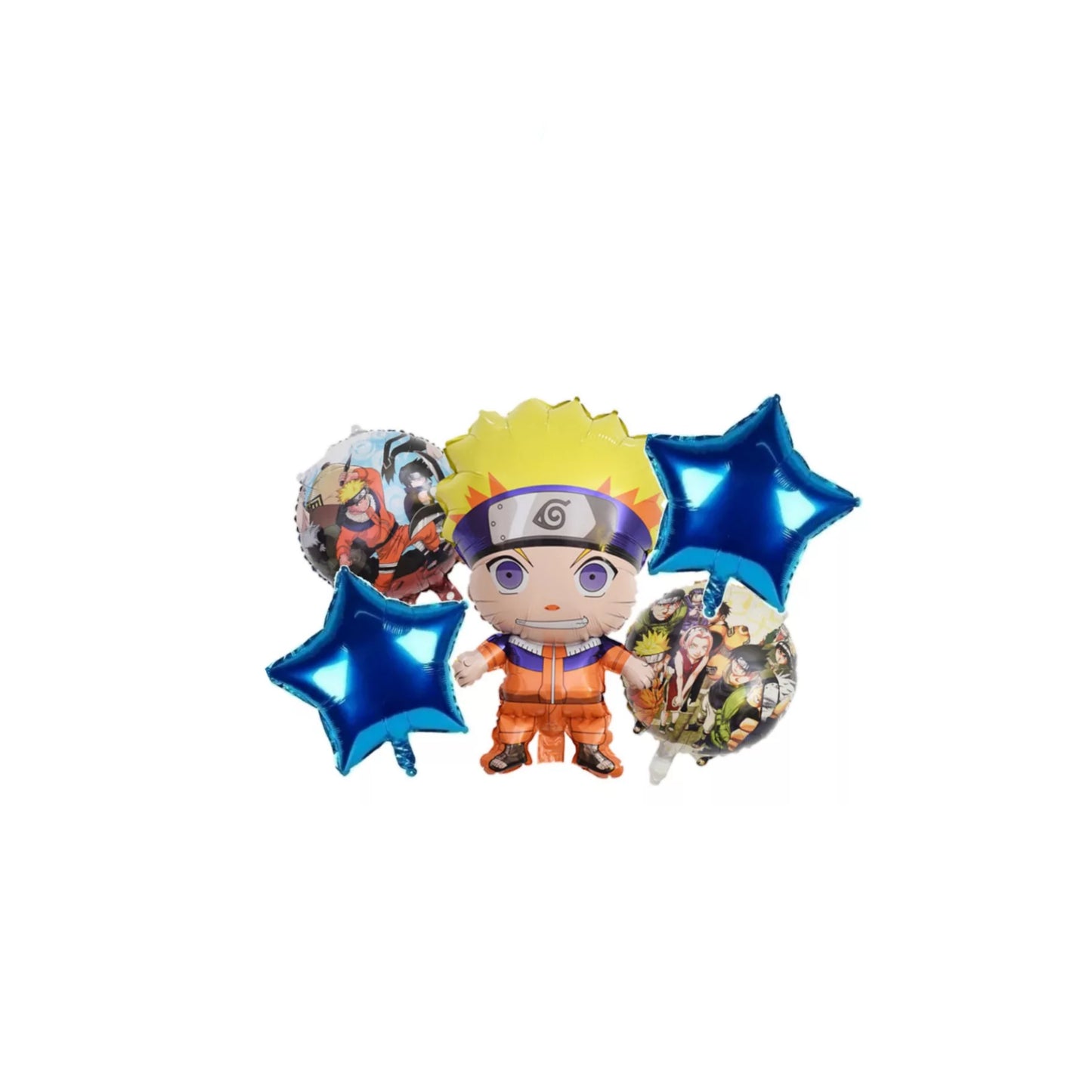 Kit globos metalicos temática Naruto