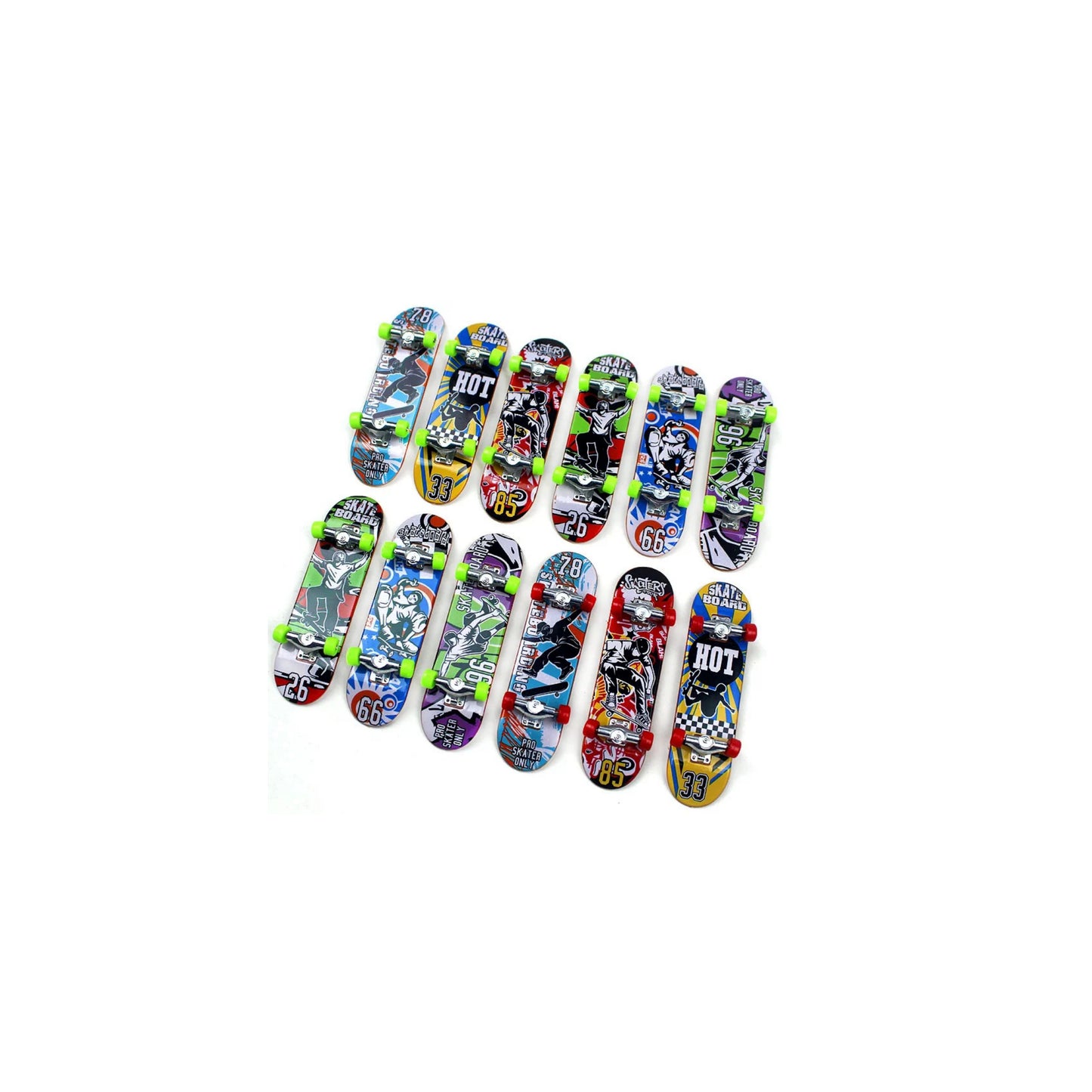 12 mini patinetas para dedos Juguete Piñata Bolo Fiesta Cumple Premio 12 pz (precio por docena)