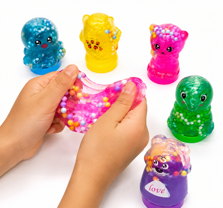 12 Pzs Moco De Gorila Bote Surtidos Slime Juguete Fiesta (precio por docena)