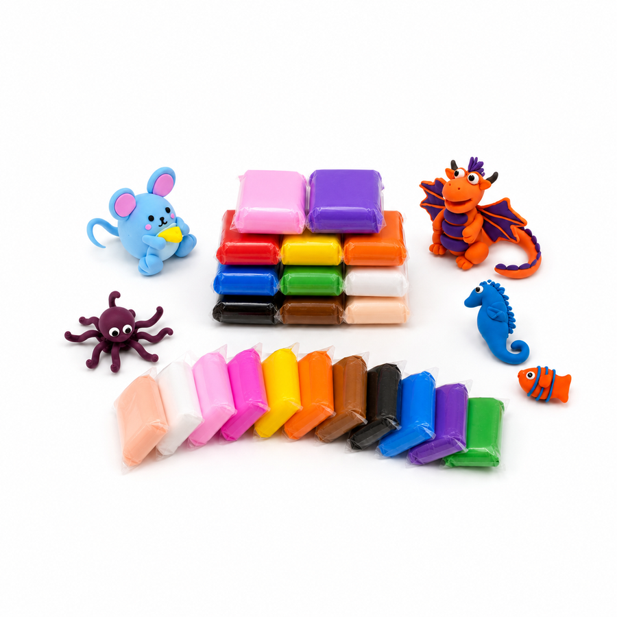 Foamy Moldeable 12 Colores para Manualidades y Plastilina Suave para Niños