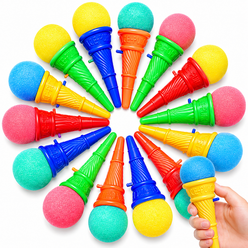 Lanzador de Pelota Espuma Helado Juguete Divertido Colores Surtidos 1 pz