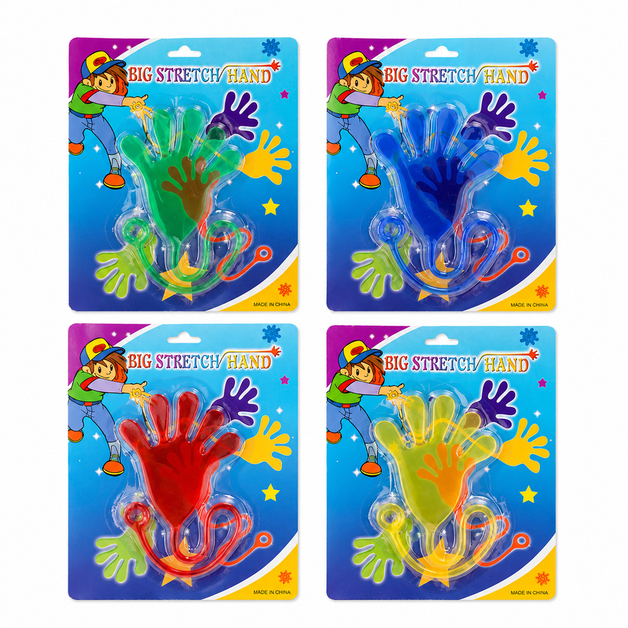 4 Manos Pegajosas Grandes Colores Surtidos Juguete Fiesta Piñata Bolo Premio Infantil