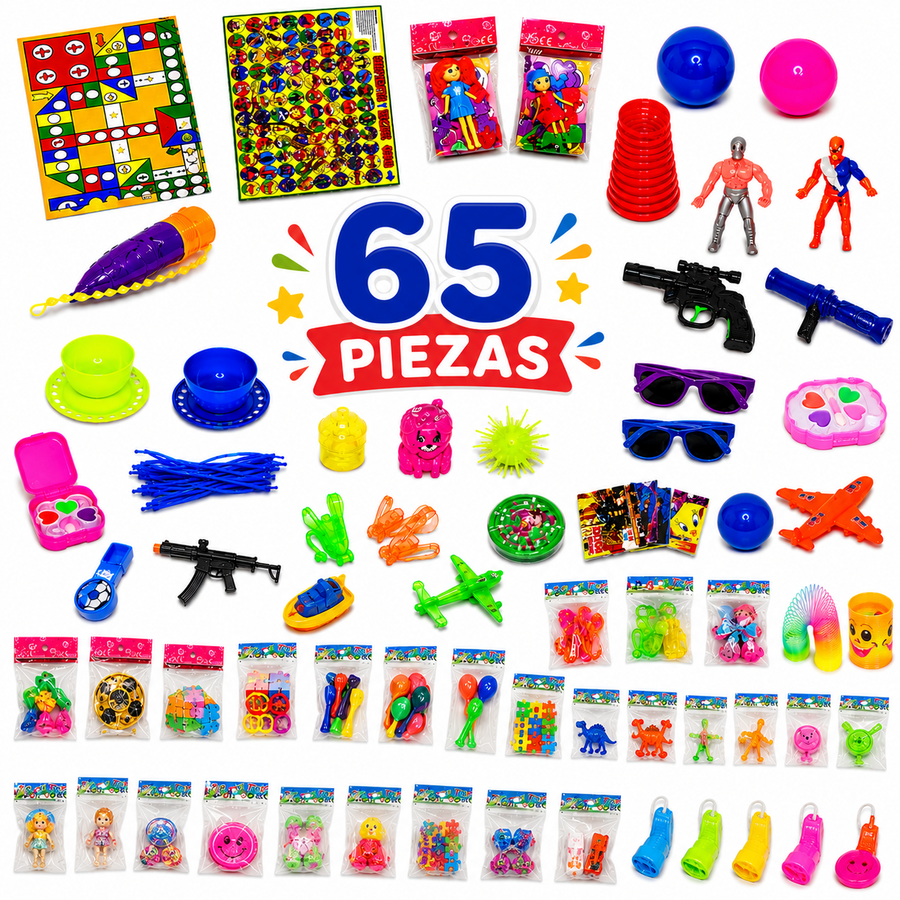 Juguetes para Piñata Surtidos | Relleno para Piñatas, Bolos, Dulceros y Fiestas Infantiles
