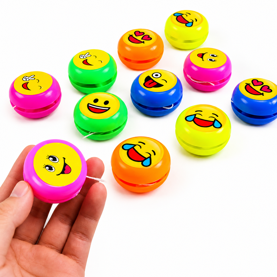 Planilla Yoyos Emoji Surtidos 20 pzas| Premios para Piñata y Dulceros