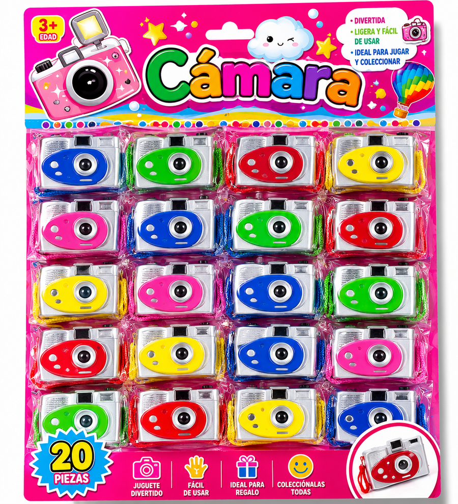 Cámaras Visor De Diapositivas Infantiles 20 pzas Juguete Premio Bolos Fiesta