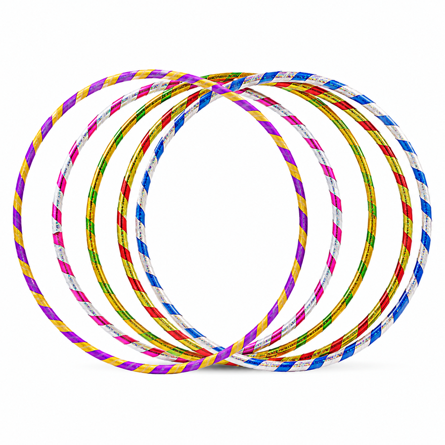 Hula Hula Infantil Colores Surtidos 12 Pzas | Aros de Diferentes Medidas para Juegos, Fiestas, Activación Física y Premios