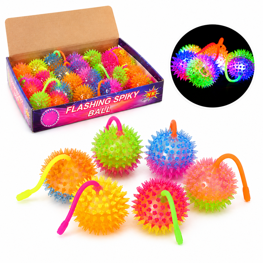 Pelotas Luminosas LED Sensoriales para Fiesta Infantil Piñata Bolo Premios y Recuerdos 12 Piezas