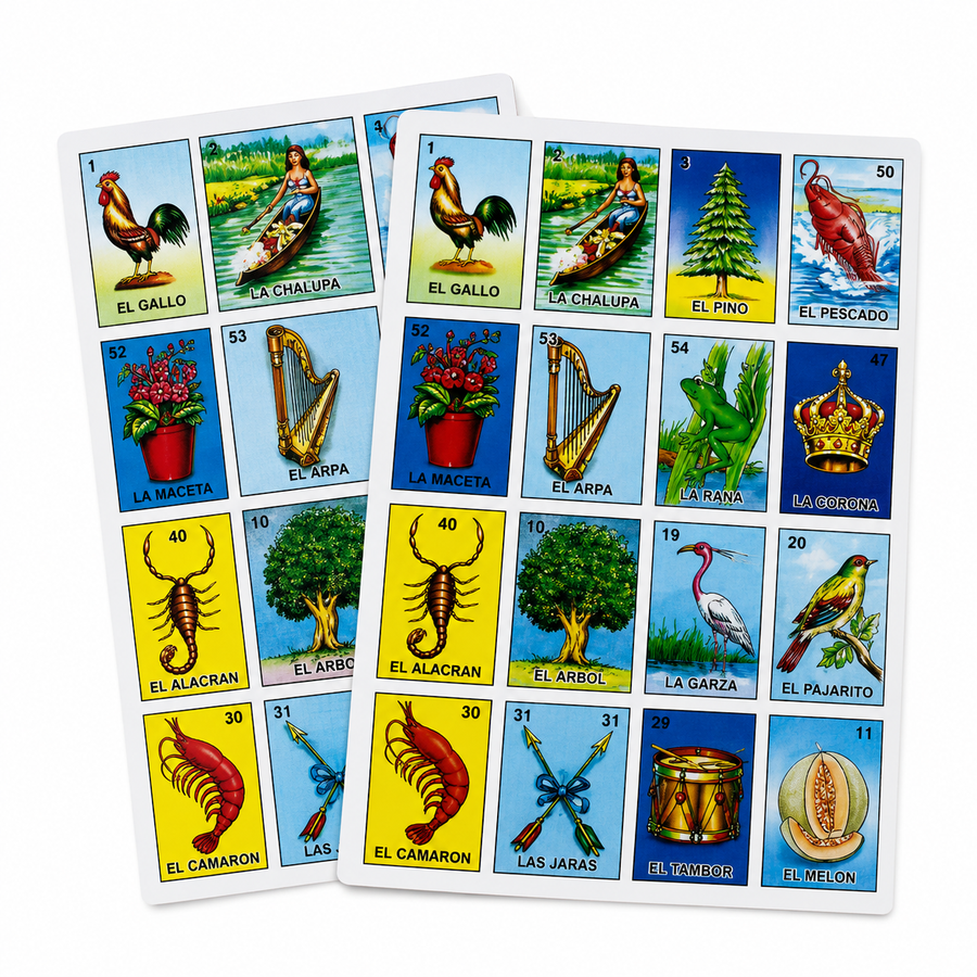 Lotería Mexicana Clásica Infantil Con 5 Tableros Y Cartas Juego Tradicional Premio Piñata Bolo Fiesta