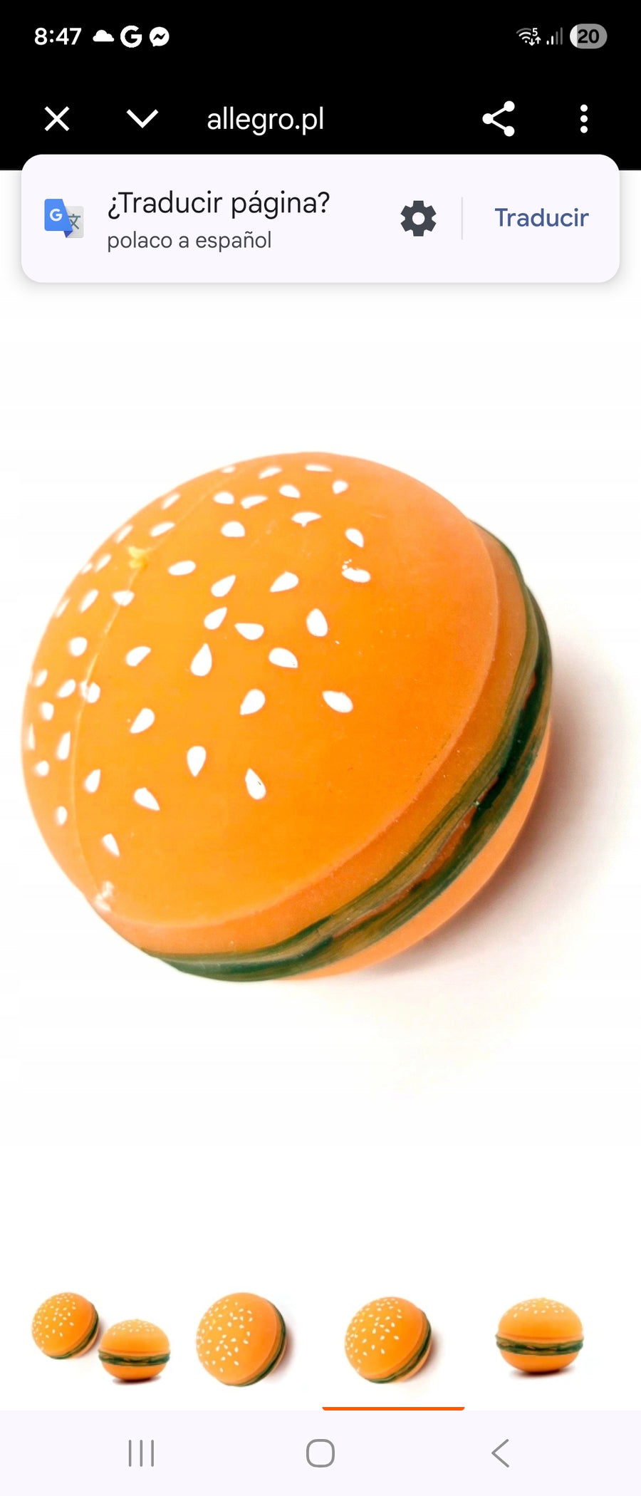 Hamburguesas Squishy Antiestrés 12 Piezas Para Piñata Bolos Recuerdos