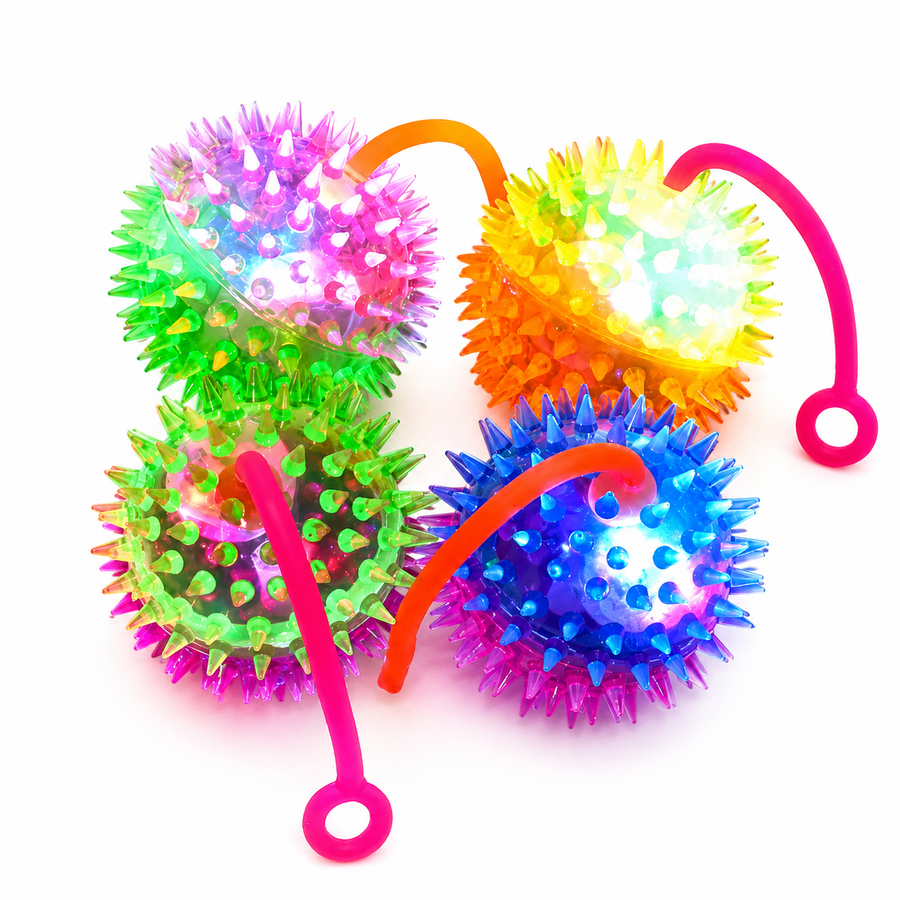 Pelotas Luminosas LED Sensoriales para Fiesta Infantil Piñata Bolo Premios y Recuerdos 12 Piezas