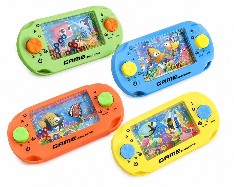 Consola Juego De Agua Retro Con Aros Juguete Clásico Infantil Premio Piñata Bolo Recuerdo Fiesta 1 Pza