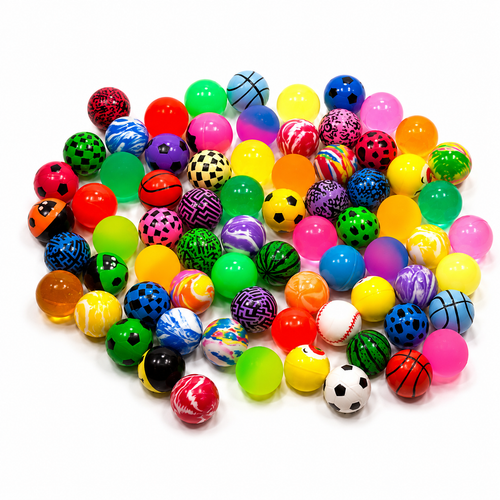 100 Pelotitas Locas Mini Surtidas para Piñata Bolo Fiesta Infantil Premios Juguete