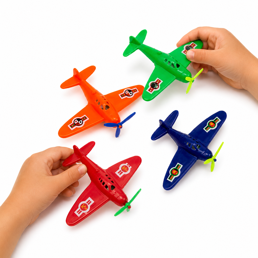 Avión de Juguete Infantil Colores Surtidos para Piñata y Fiesta 50 pzas