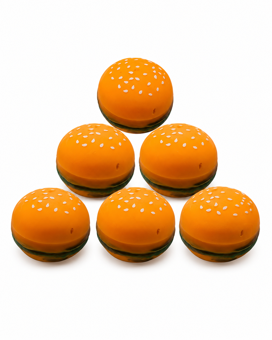Hamburguesas Squishy Antiestrés 12 Piezas Para Piñata Bolos Recuerdos