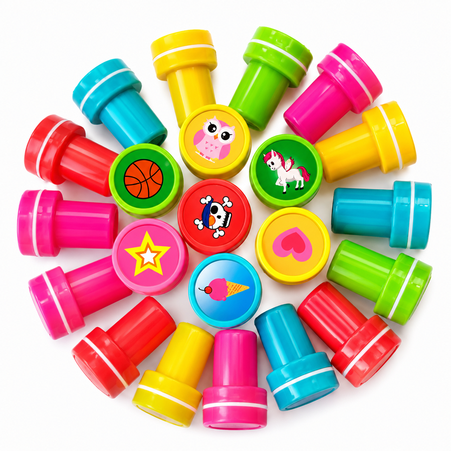 Sellitos Infantiles Variados para Piñata, Dulceros, Premios Escolares y Recuerdos