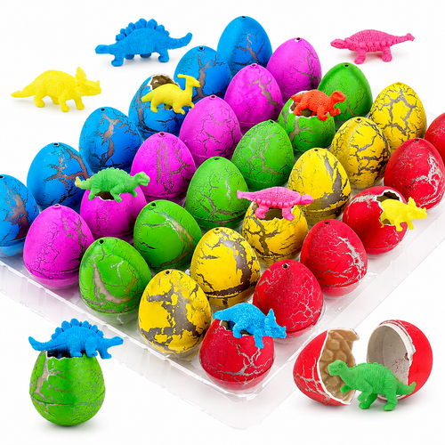 Caja Con 60 Huevos Dinosaurio Eclosionan Crecen En Agua (precio por caja)