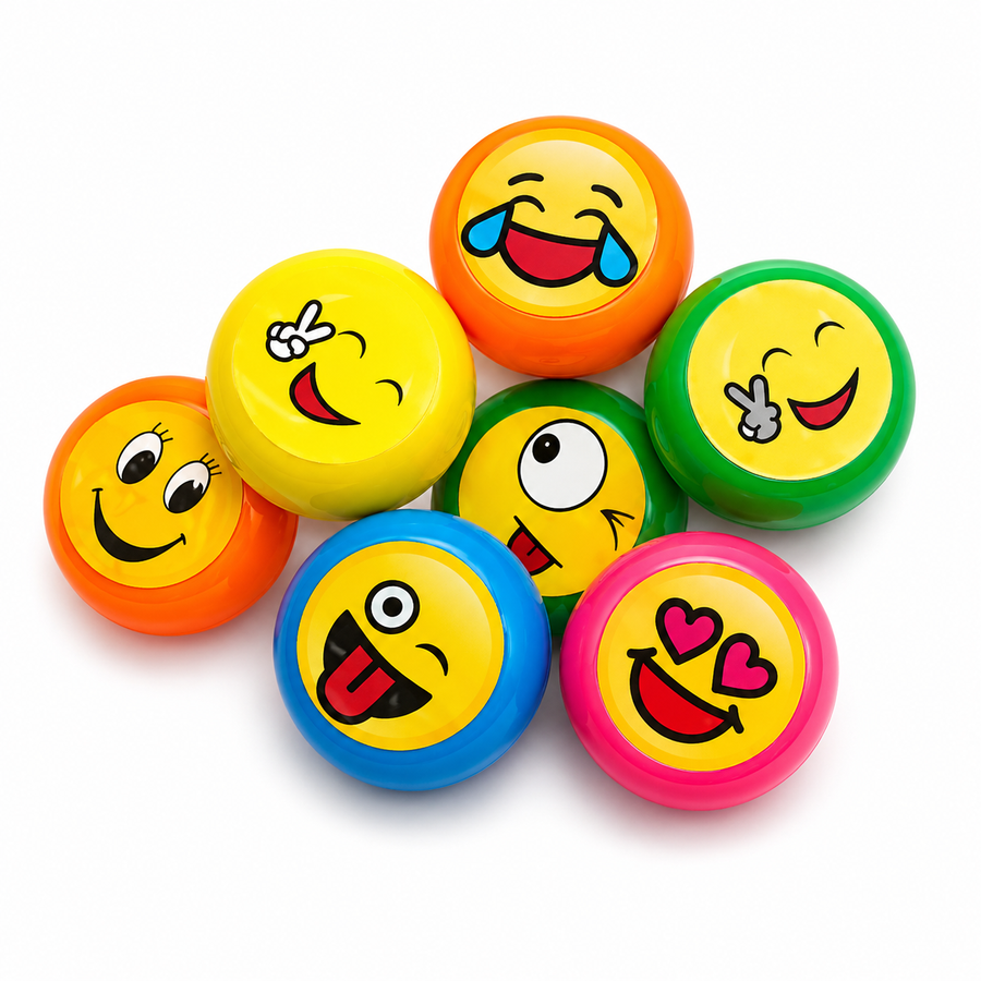 Planilla Yoyos Emoji Surtidos 20 pzas| Premios para Piñata y Dulceros