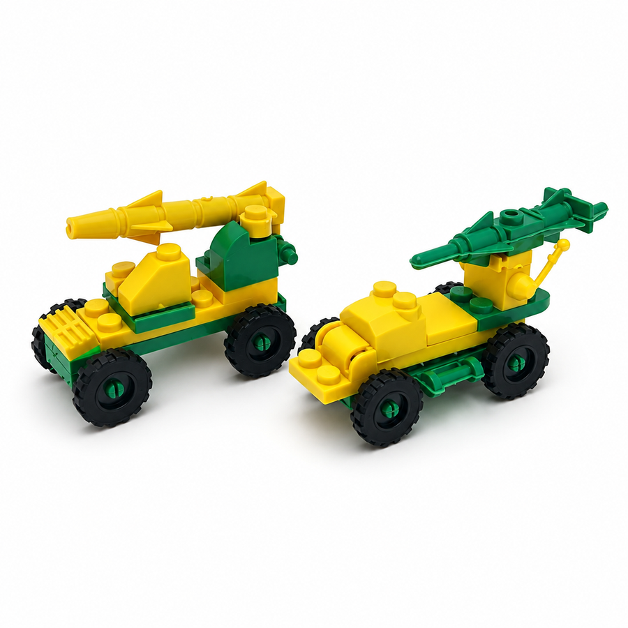 Planilla Tanques de Guerra Armables Bloques Construcción Militar 20 pzas| Premios, Piñatas y Dulceros