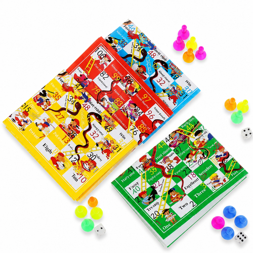 Planilla Mini Juego de la Oca Infantil 20 Pzas Colores Surtidos | Juego de Mesa para Piñatas, Bolos y Premios Escolares