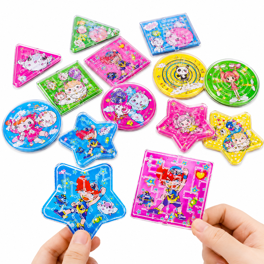 Planilla Mini Laberintos Infantiles 20 Pzas Surtidas | Juguete Didáctico y de Destreza para Piñatas y Premios