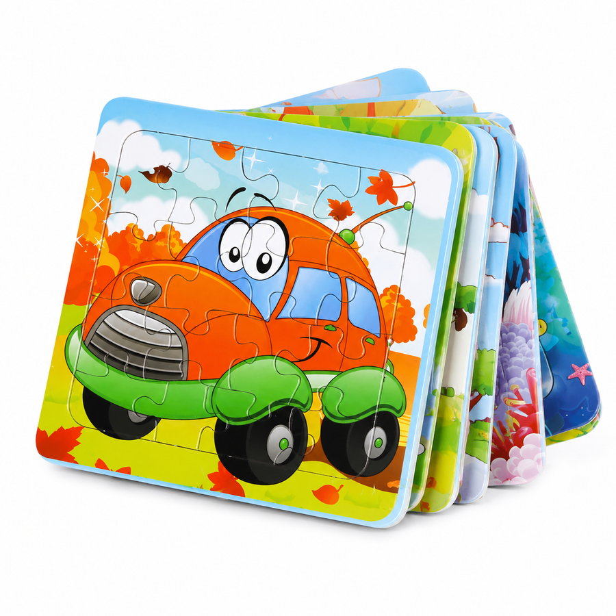 Rompecabezas Infantiles 3 Piezas Surtidas | Juego Didáctico para Piñatas, Bolos y Premios Escolares