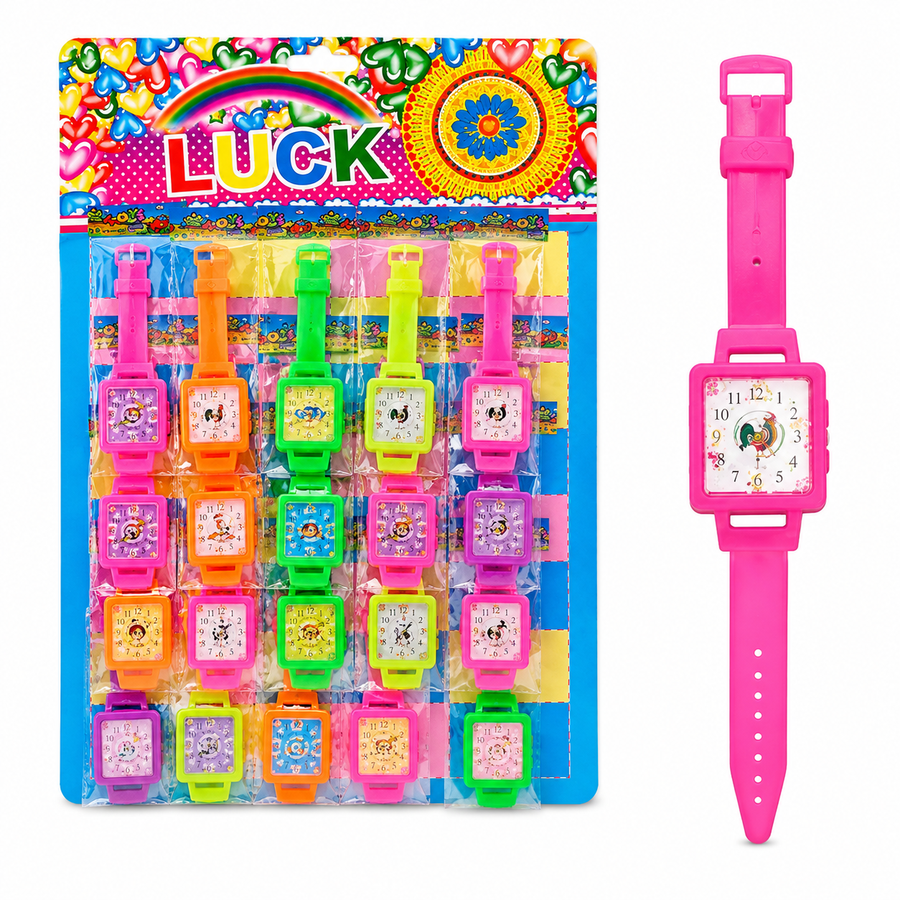 Planillas Relojes Laberinto Infantiles Surtidos 20 pzas | Juguete para Piñata, Bolo, Fiesta y Premios Escolares