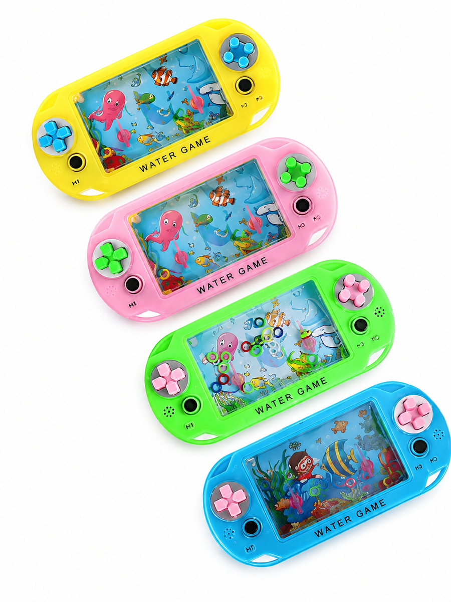 Consola Juego De Agua Retro Con Aros Juguete Clásico Infantil Premio Piñata Bolo Recuerdo Fiesta 1 Pza