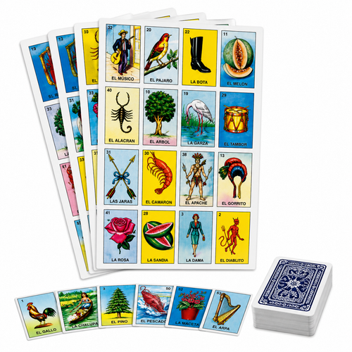 Lotería Mexicana Clásica Infantil Con 5 Tableros Y Cartas Juego Tradicional Premio Piñata Bolo Fiesta