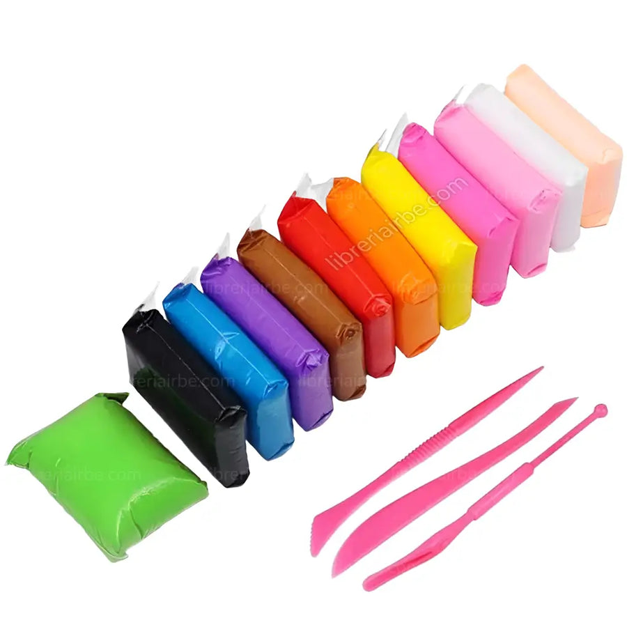 Foamy Moldeable 12 Colores para Manualidades y Plastilina Suave para Niños