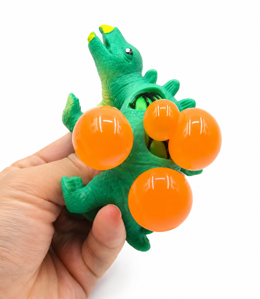 Dinosaurios Squishy Antiestrés Sensoriales con Pelotas Orbeez Juguete Piñata Bolo Fiesta Infantil Premio 6 Pzas